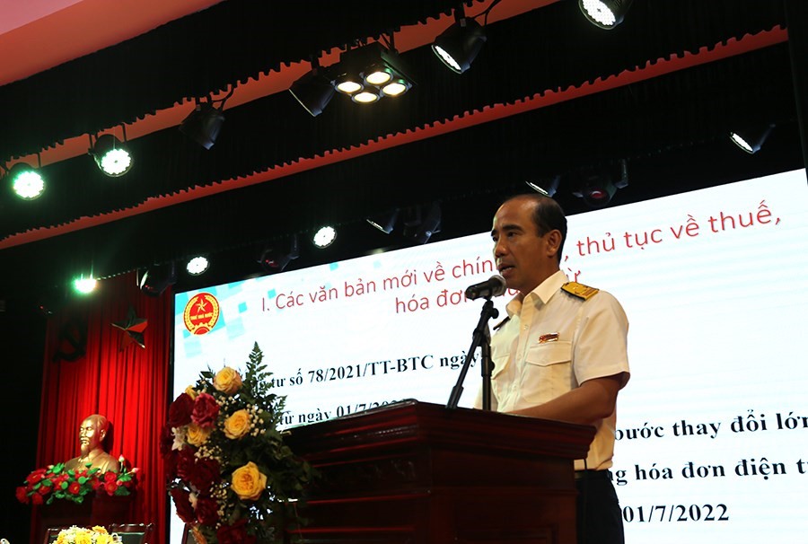 Đ/c chí Vũ Huy Khuê, Phó Cục Trưởng Cục Thuế hướng dẫn một số chính sách thuế mới